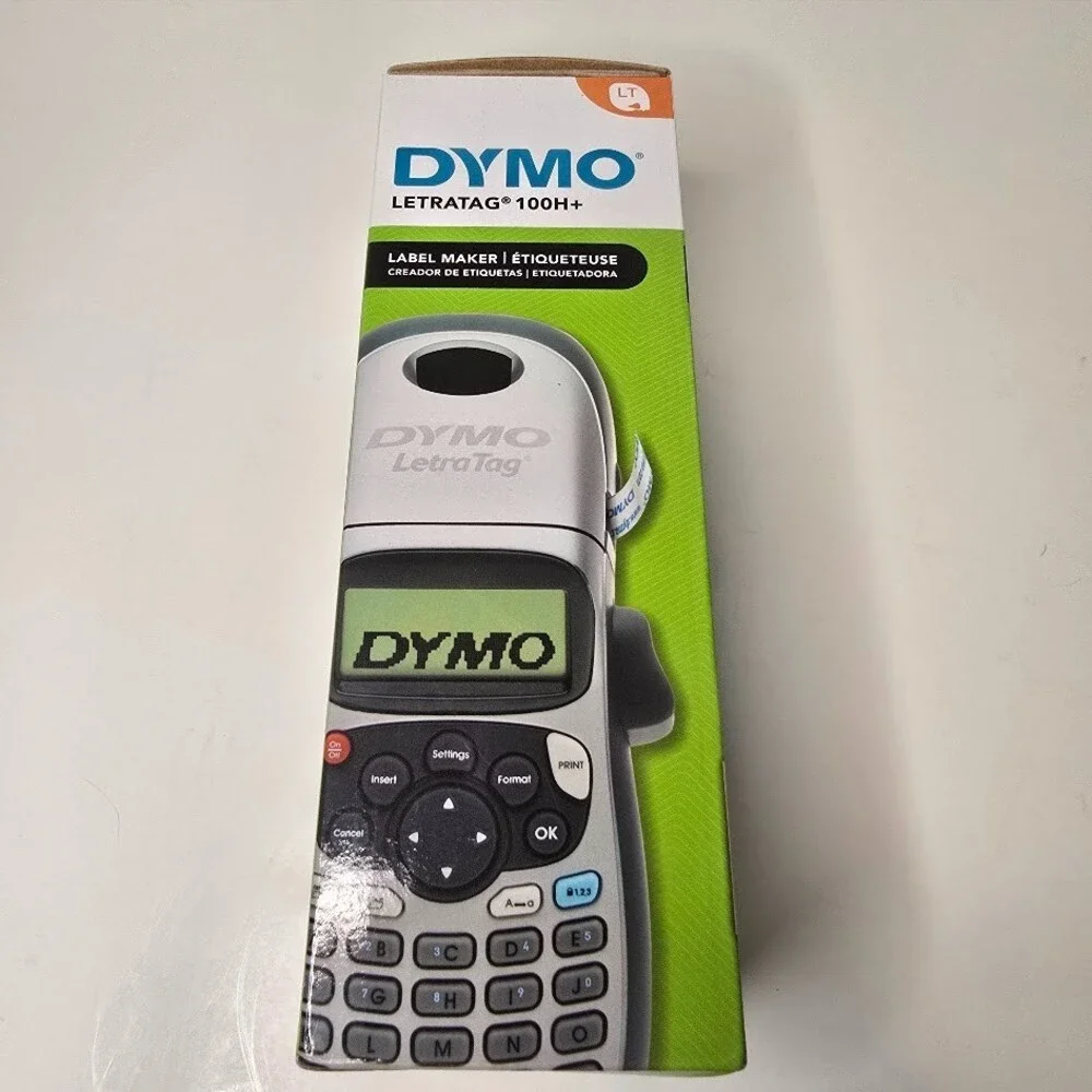 New! DYMO Label Maker + 3 Labeling Tapes | LetraTag 100H Handheld Label Maker